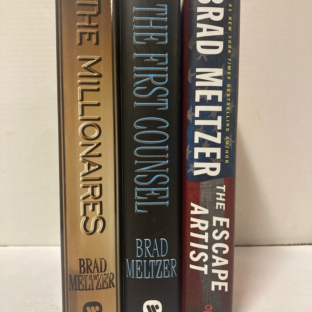 Brad Meltzer Book Books Lot Of 3 Hardcover DJ Escape Artist Millionaires Council
